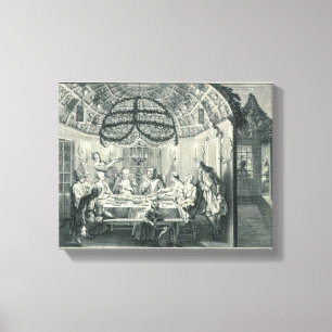 Toile Repas juif pendant la fête des Tabernacles, i