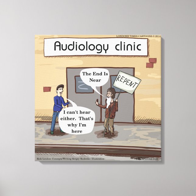 Toile Repérer Pour L'Audiologie Drôle Canvas Imprimer (Recto)
