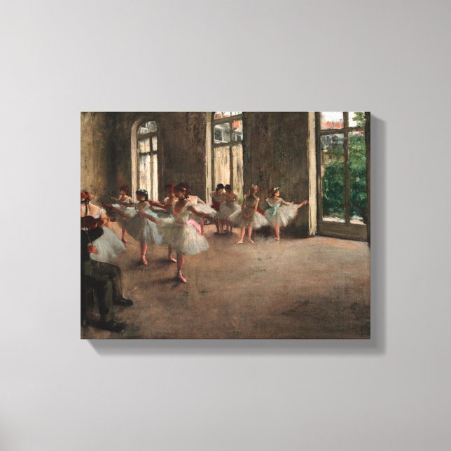 Toile Répétition de ballet - Edgar Degas - 1873 (Recto)
