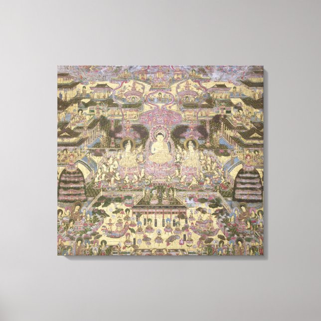 Toile Représentation des mondes spirituels et matériels (Recto)