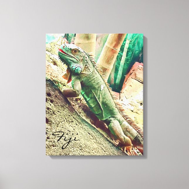 Toile Reptile de lézard fidjien (Recto)