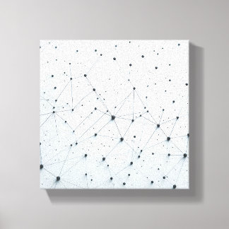 Toile Réseau Abstrait Moderne en Grille - Connexion Neur