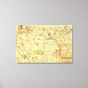 Toile Réserve indienne à l'ouest du Mississippi