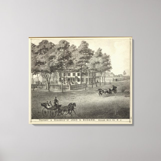 Toile Résidence de John S Rogers à Manasquan, NJ (Recto)