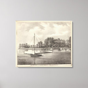 Toile Résidence de Joseph Francis, la rivière de Tom, 