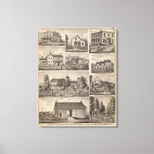 Toile Résidences et bâtiments agricoles, Owatonna, Minne (Recto)