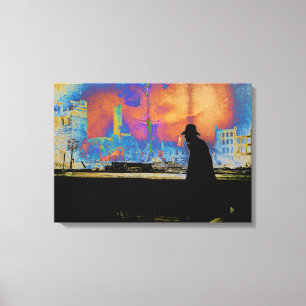 Toile Résilience des Mans Survie aux catastrophes Photo 