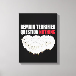 Toile Rester Terrifié Question Rien Mouton