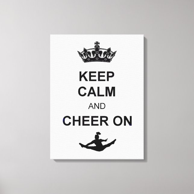 Toile Restez calme et encouragez (Recto)