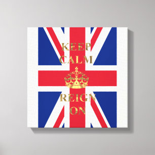Toile Restez calme et régnez