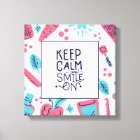 Restez Calme Et Souriez ! | Phrase mignonne