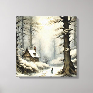 Toile Retraite d'hiver Canvas Art