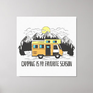 Toile Retraite en camping-car en montagne