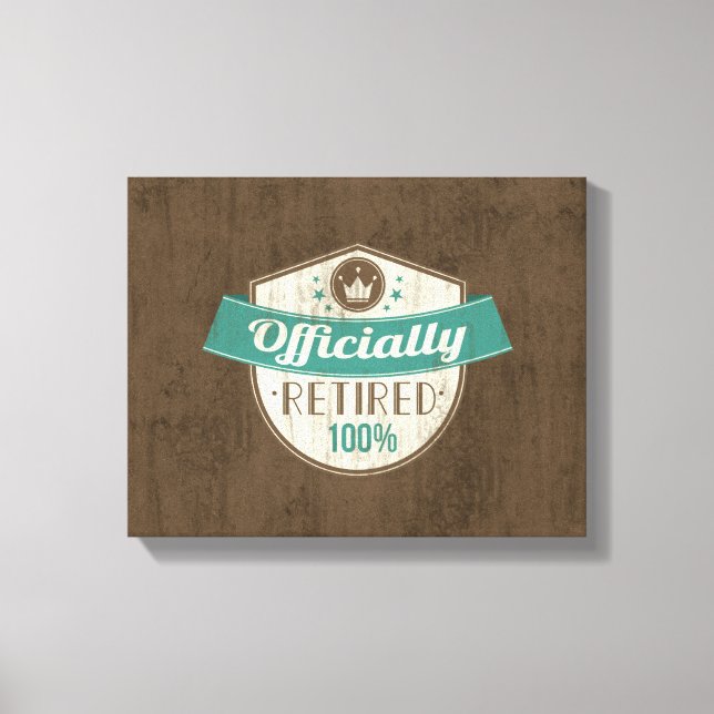 Toile Retraite officielle, 100% Retraite Vintage (Recto)