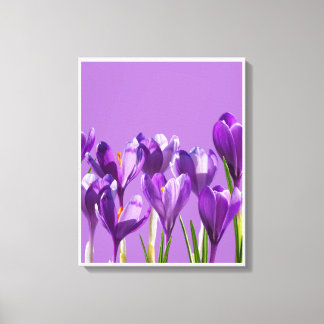 Toile Réveil du Crocus Pourpre