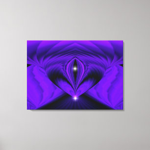 Toile Rêves arc-en-ciel violet, deux étoiles