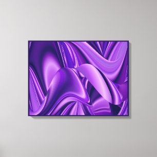 Toile Rêves de fleurs violettes, Art de fantaisie abstra