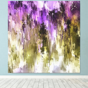 Toile Rêves violets et cieux olivâtres