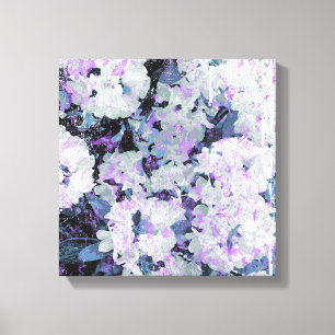 Toile *~* Rhododendron Grunge rustique Fleurs Blanc Blus