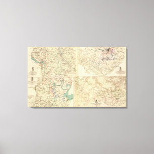 Toile Richmond, Pétersbourg, Cinq Fourches