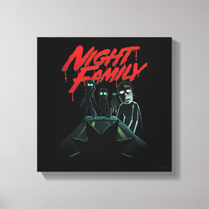 Toile RICK ET MORTY™   Famille de nuit