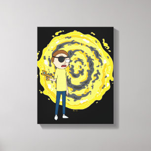 Toile RICK ET MORTY™ Portail Evil Morty