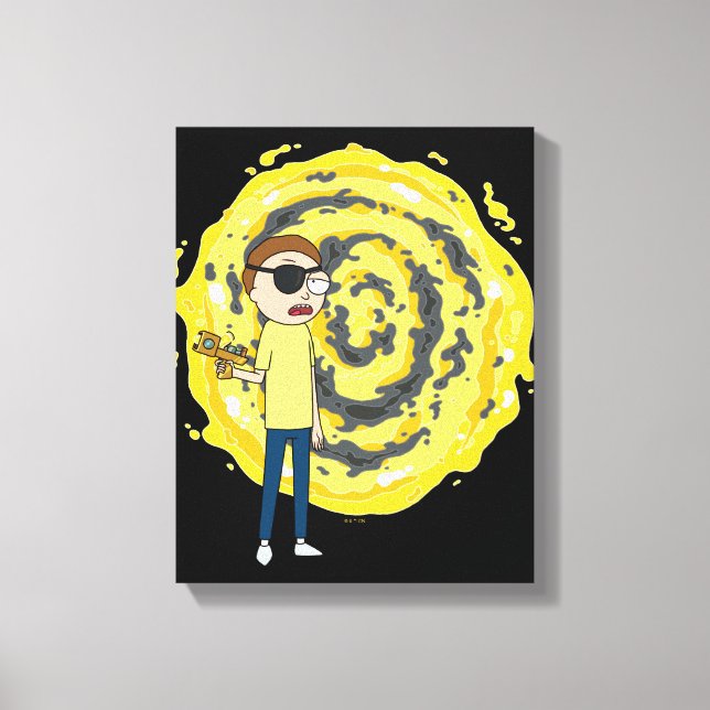Toile RICK ET MORTY™ | Portail Evil Morty (Recto)