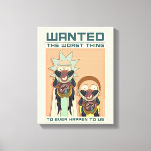 Toile RICK ET MORTY™   Poster Recherché Glorzo