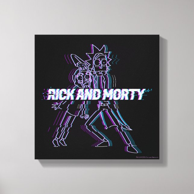 Toile RICK ET MORTY™ | Rick Et Morty Glités (Recto)