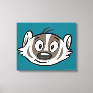 Toile Ricky Raccoon   Visage de Badger Boomer