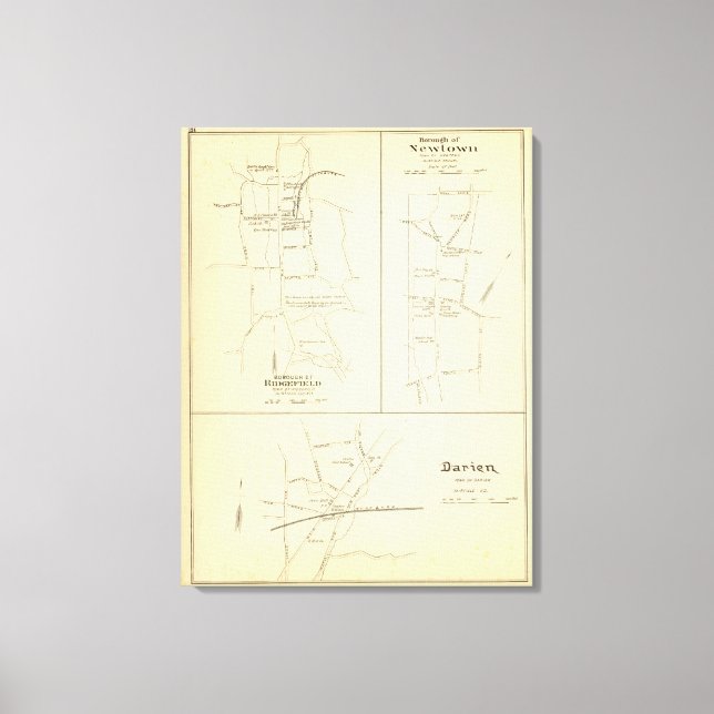 Toile Ridgefield, Newton, Darien (Recto)