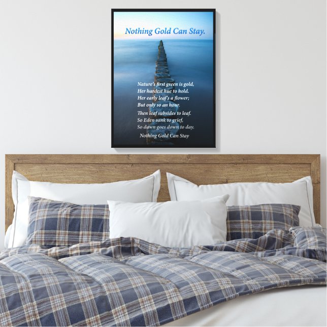Toile Rien d'or ne peut rester Ocean Walkway (Insitu(Chambre))