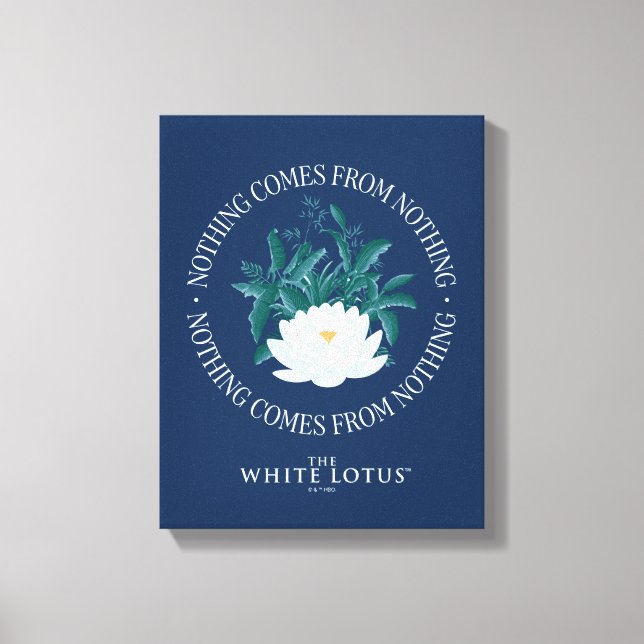 Toile Rien Ne Vient De Rien - Le Lotus Blanc (Recto)