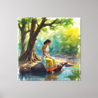 Toile River of Thoughts Wall Art
