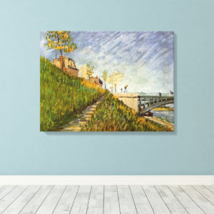 Toile Rives de la Seine, Pont de Clichy par Vincent van 