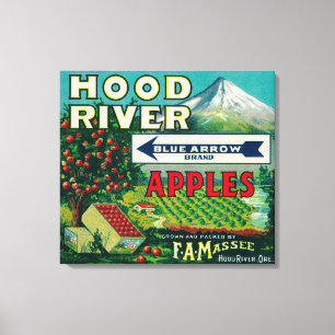 Toile Rivière bleue de LabelHood de caisse d'Apple de