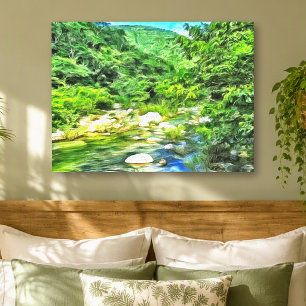 Toile Rivière de Puerto Vallarta Jungle 0366 Art