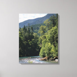 Toile Rivière Elwha en été