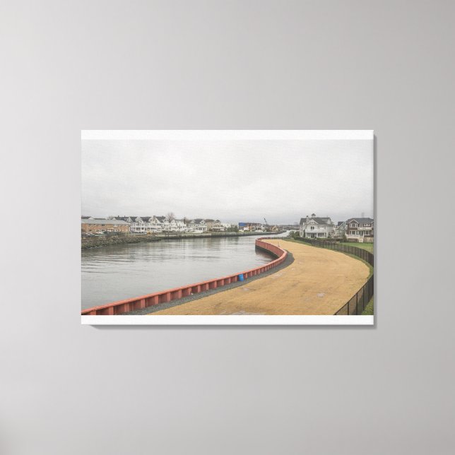 Toile Rivière Shark baie arrière Belmar NJ (Recto)