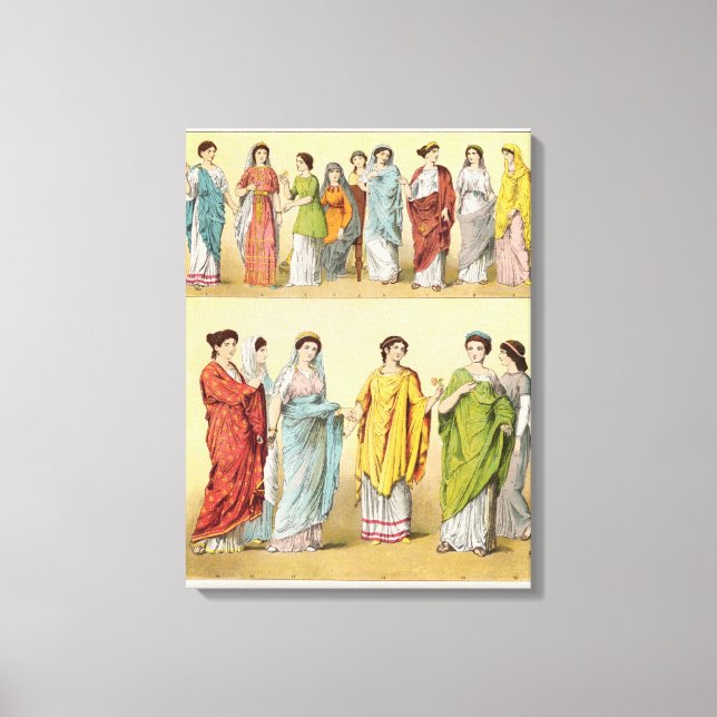 Toile Robe romaine féminine (Recto)