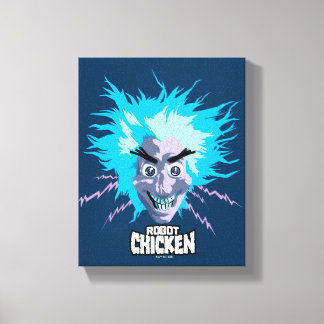 Toile Robot chicken Scientist Head Graphic