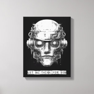 Toile Robot Cyberpunk de contrôle mental