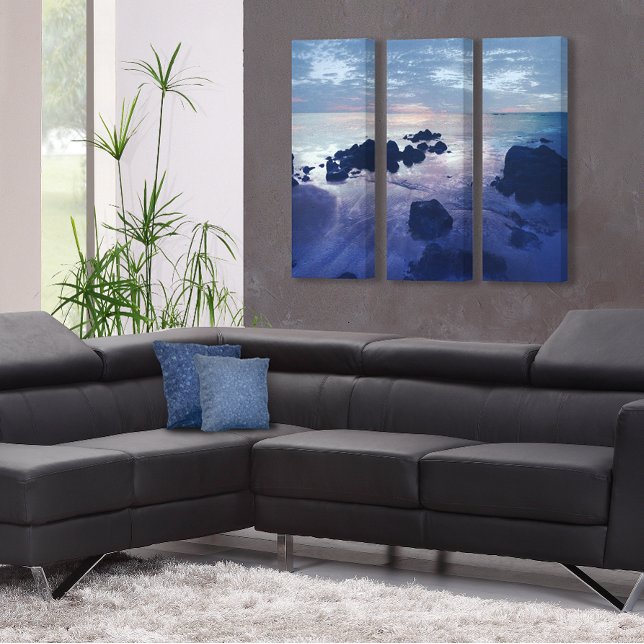 Toile Rochers dans l'océan 3 pièces (Créateur téléchargé)