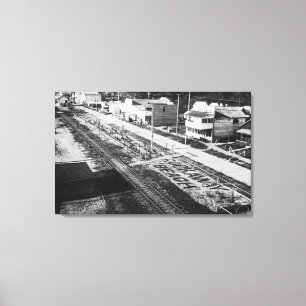 Toile Rockaway, plage et rue principale Photograp de