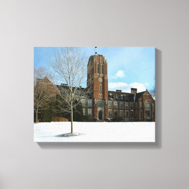 Toile Rockwell en hiver au Grove City College (Recto)