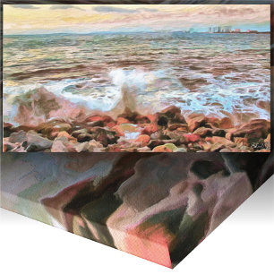 Toile Rocky Waves 0742 Art