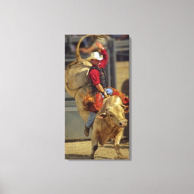 Toile Rodeo - Bull Riding - PBR - Red Ryder (Recto)