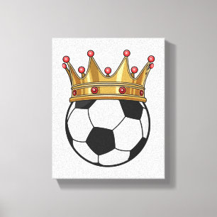 Toile Roi de la Couronne de football