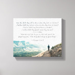 Toile Romains 10:14-15 Alors comment ils l'appelleront