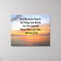 ROMAINS INSPIRANTS 8:28 SCRIPTURE VERSE